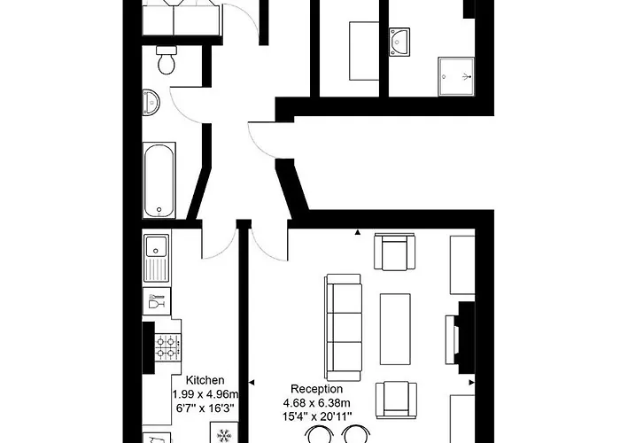 Apartament New Amazing Flat-2bedrooms-parking-by Fabaccommodation